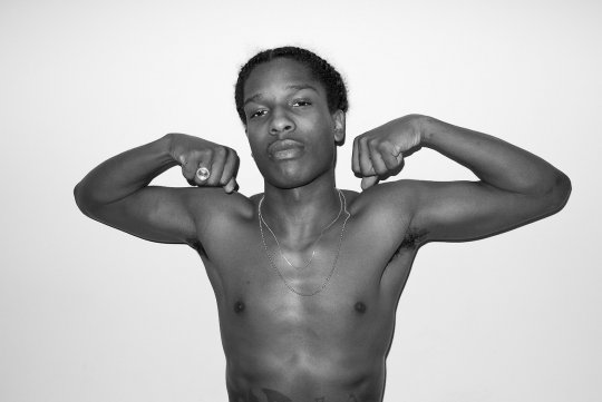 Terry Richardson Asap Rocky Shirtless In His Studio Photos Global Grind