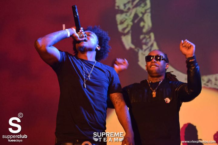 Que and Ty Dolla $ign rock the stage at Supperclub in Hollywood.