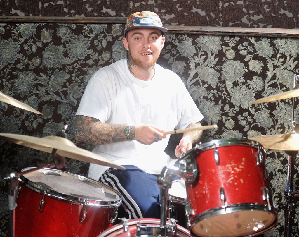 mac miller playing the drums