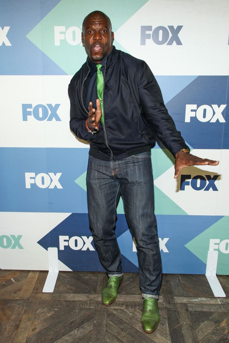 Terry Crews strikes a pose on the red carpet at the Fox All-Star Party.
