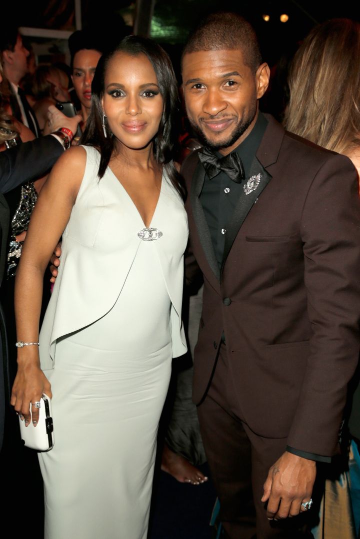 Kerry Washington & Usher attend the Weinstein Company & Netflix’s 2014 Golden Globes After Party