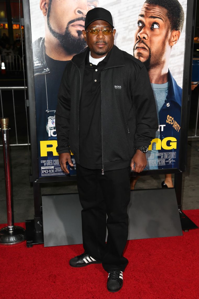 Martin Lawrence makes an appearance in all black everything at the L.A. premiere of “Ride Along.”