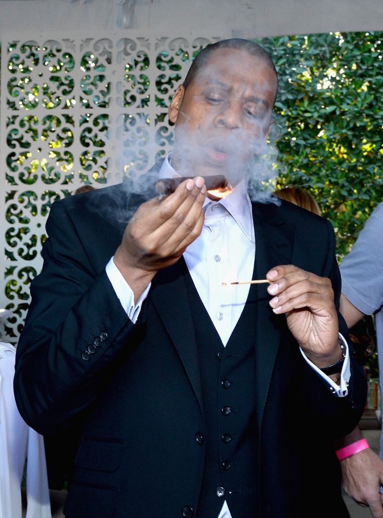 Jay Z Enjoying His Vice.