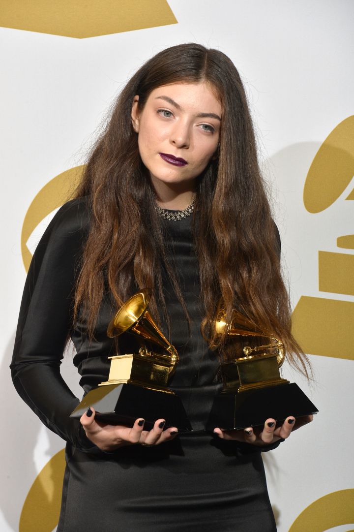 Lorde Attempting To Smize At The Grammys.