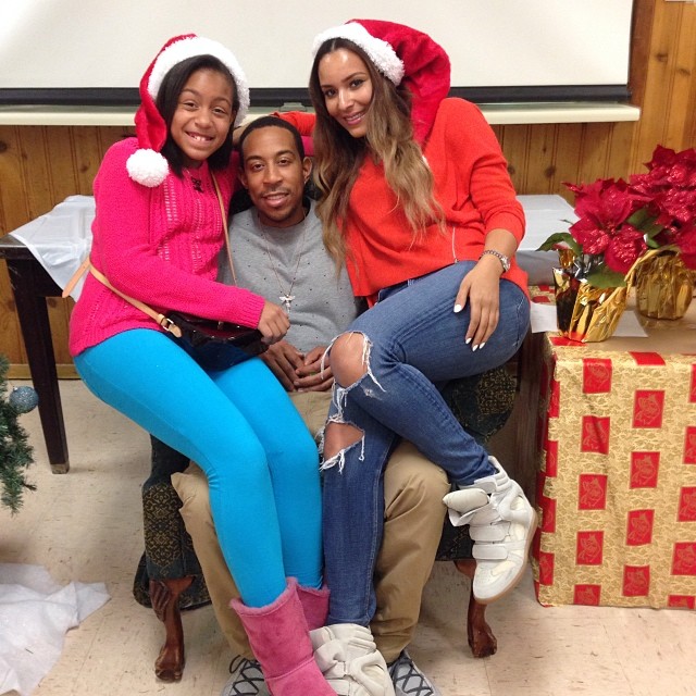 Luda, his daughter, and Eudoxie have some Christmas fun this year.