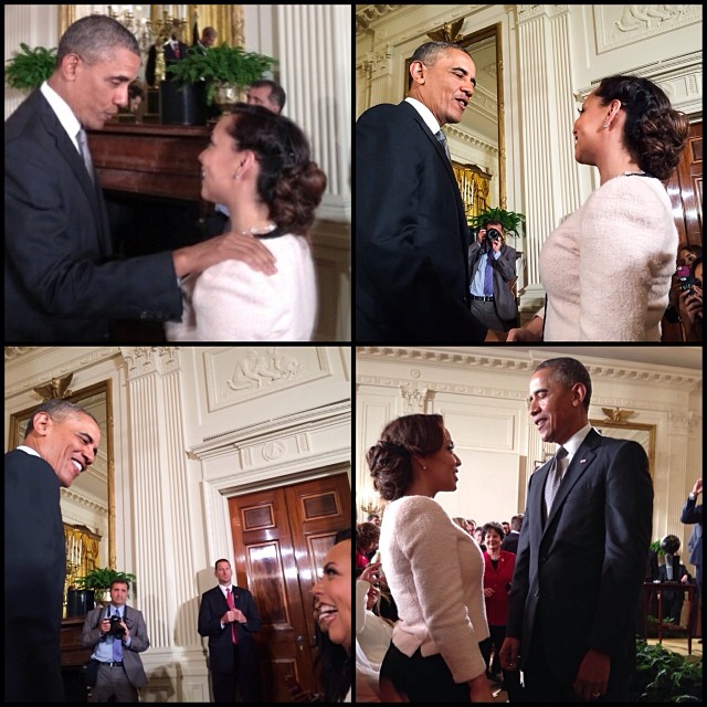 Chris Bosh’s wife Adrienne Bosh shares with her followers her second trip to the White House.