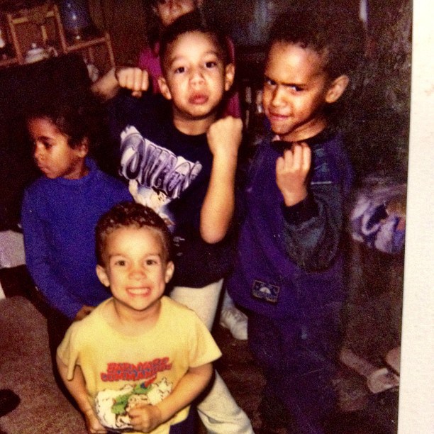 Breezy was a super cute kid. We just want to squeeze his cheeks.