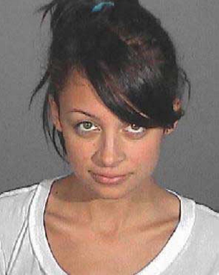 Nicole Richie’s 2006 mugshot after she was arrested for DUI.