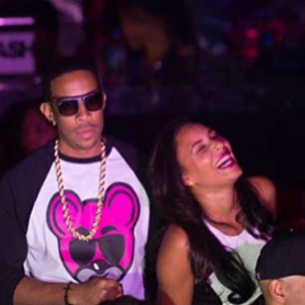 Eudoxie laughs her ass off in the club with Luda back when their relationship was still kind of new.