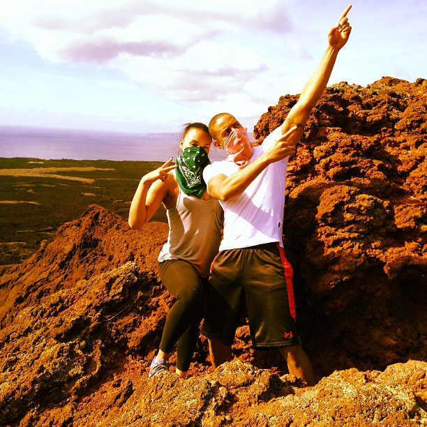 Thrill seekers! Luda and Eudoxie get their rock climbing on!