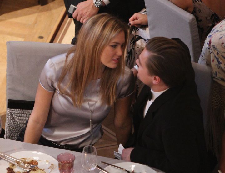Leo sure knows how to pick the sexiest supermodels to have by his side – like Bar Refaeli.