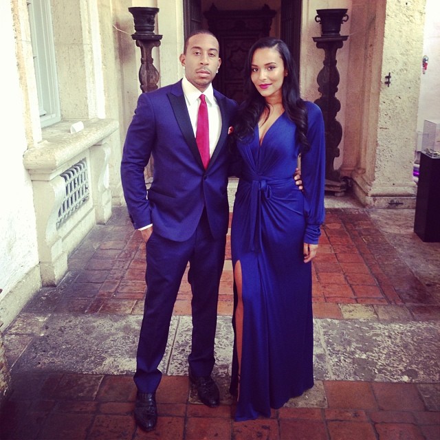 Luda and his girl take a break from killing it in all white, and instead, stunt in all blue.