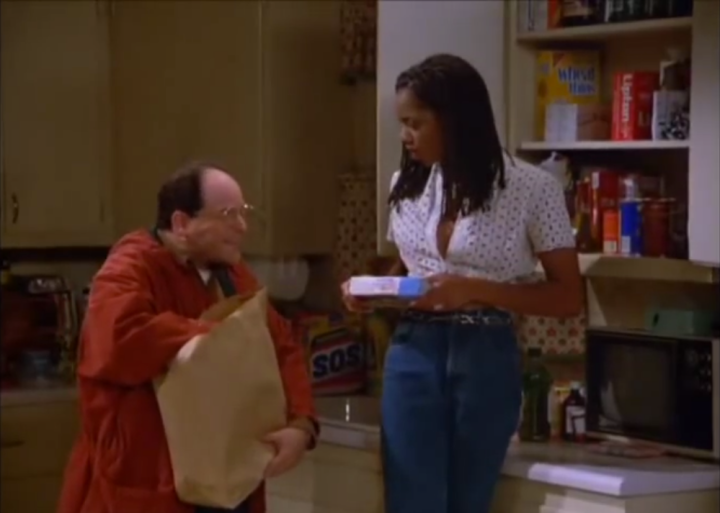 The housekeeper who rubs George’s head down in “The Old Man” (1993)