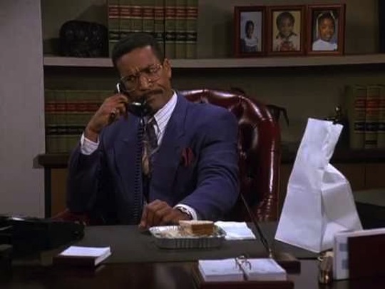 Kramer’s lawyer Jackie Chiles in “The Maestro” (1995)