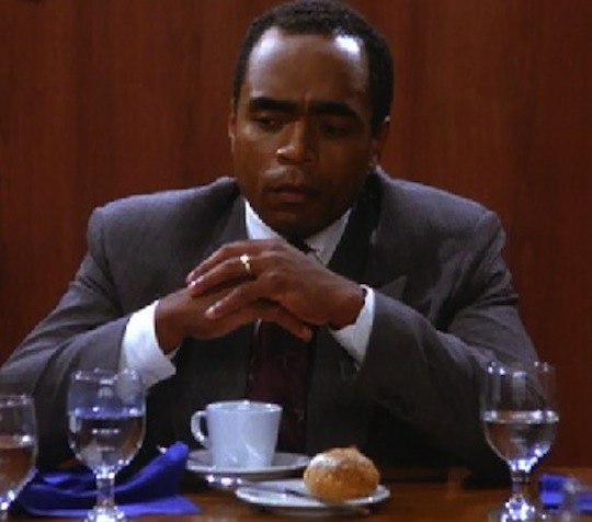 Mr. Morgan, one of George’s bosses, from “The Pledge Drive” (1994)