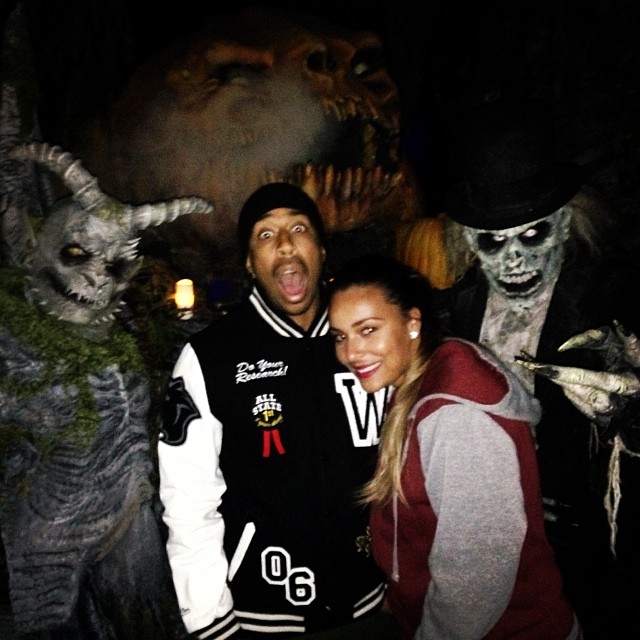 Haunted! Luda takes his girl to see the “Netherworld” movie and Eudoxie thought it was pretty scary.