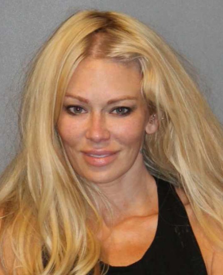 Ex-porn star Jenna Jameson posed after being arrested for driving under the influence in 2012.