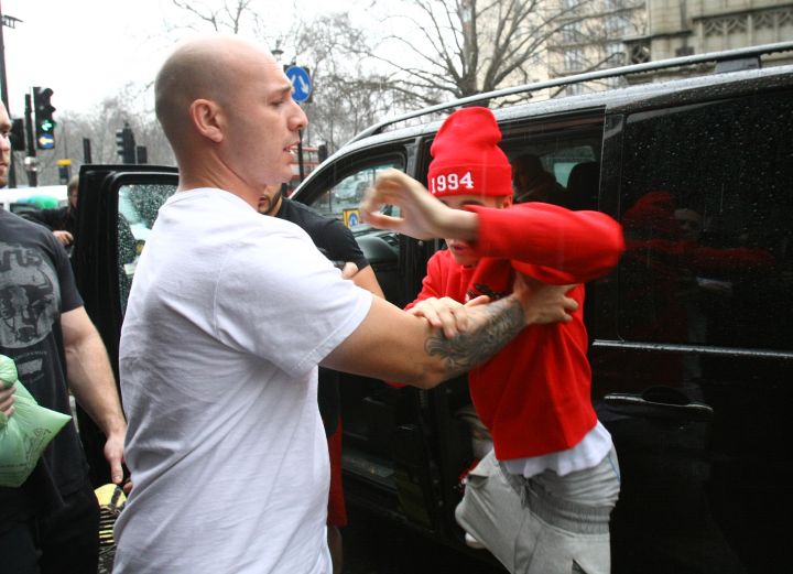Justin In Full Blown Thug Mode.