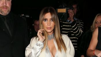 Kim Kardashian attends the Stephane Rolland show as part of Paris Fashion Week Haute Couture Spring/Summer 2014
