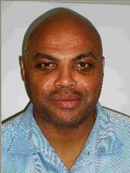 Charles Barkley’s mugshot after he was arrested for drink driving in 2008.