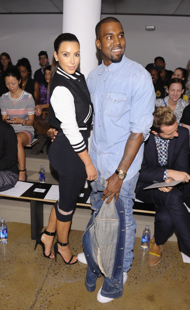 She let Kanye hold them.