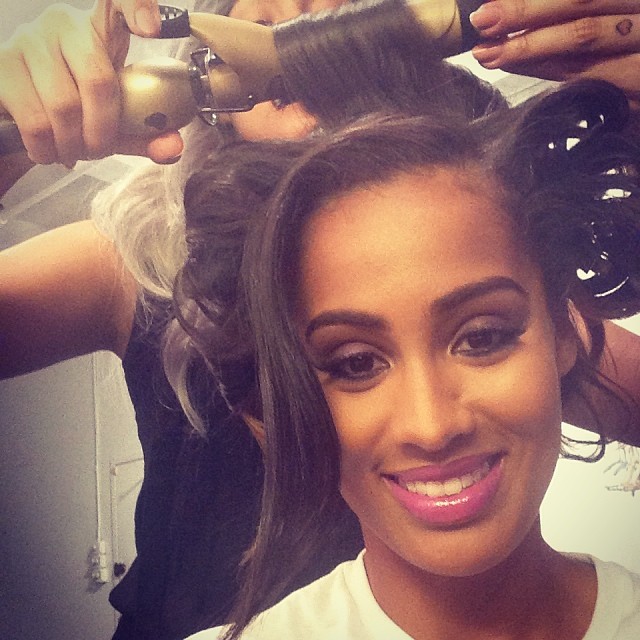 Skylar gives us her best smize and prettiest pink pout as she gets all dolled up.