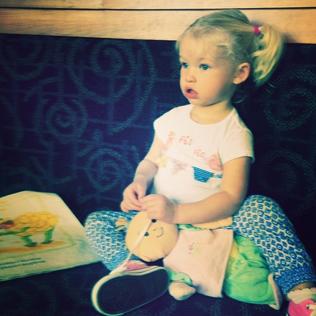 Not to be left out, Jessica Simpson’s daughter Maxwell steals our hearts with her innocent ‘deer in headlights’ look.