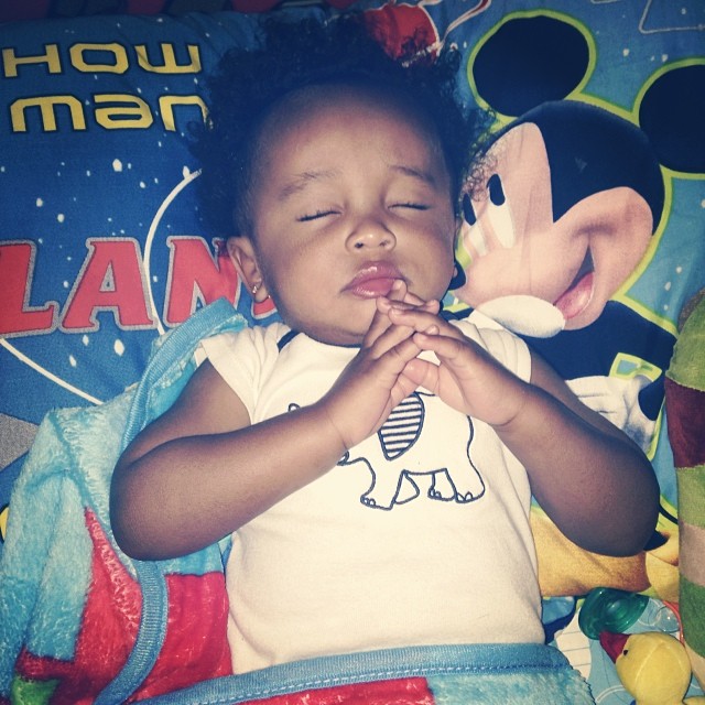 Tyga and Blac Chyna’s son King Cairo is adorable as he says his goodnight prayers.