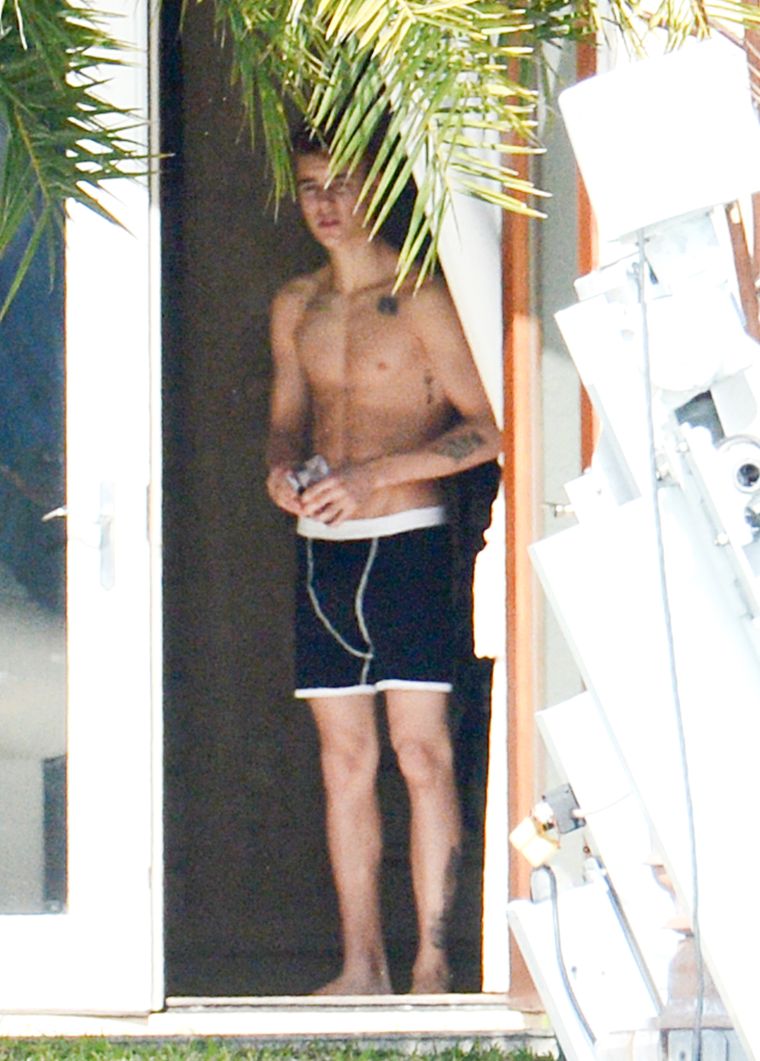 Bieber In His Boxer Briefs.