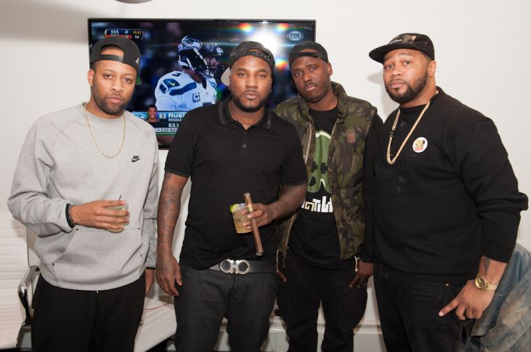 LowKey, BlogXilla, and Nigel D. with Young Jeezy
