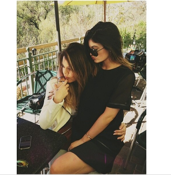 Khloe Kardashian and Kylie Jenner spend V-Day together