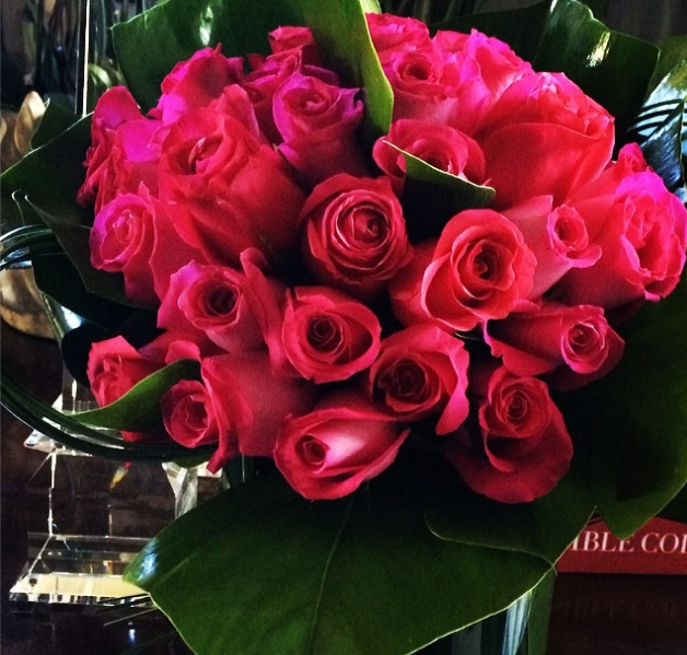 Kris Jenner gets flowers from Scott Disick