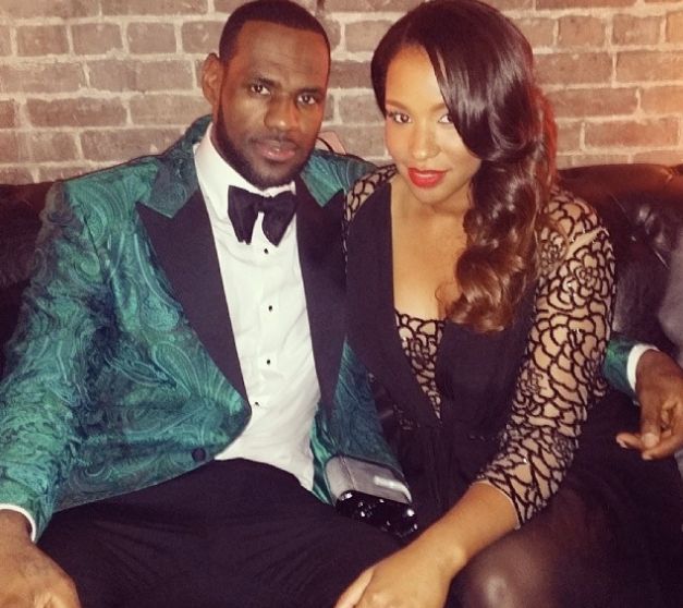 LeBron James & Savannah at the GQ All-Star Party