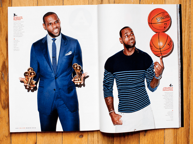 LeBron James poses for Terry Richardson and GQ.