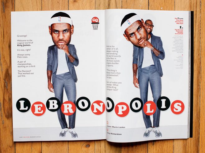 LeBron James poses for Terry Richardson.