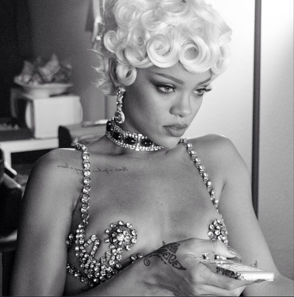 Rihanna Rocks Nipple Tassels