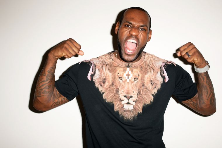 LeBron James poses for Terry Richardson and GQ.