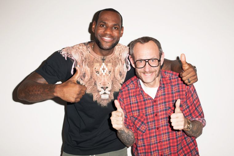 Terry Richardson and LeBron James
