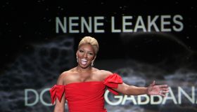 nene leakes red dress collection fashion week runway