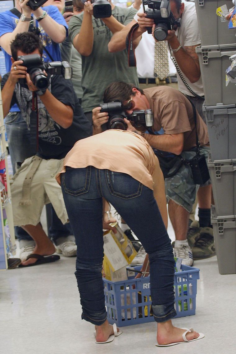 From the back in jeans…