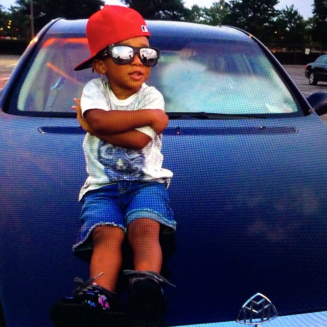 Swizz Beatz and Mashonda’s son Kasseem stunting just like his daddy in this Instagtam flick.