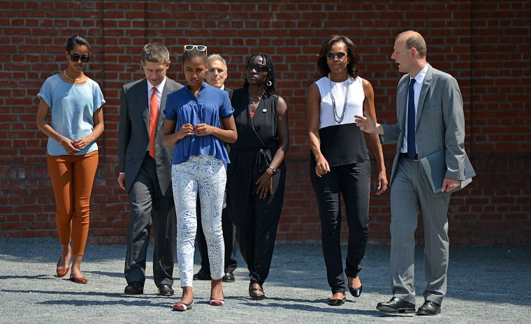 The Obama girls visit Berlin in style.