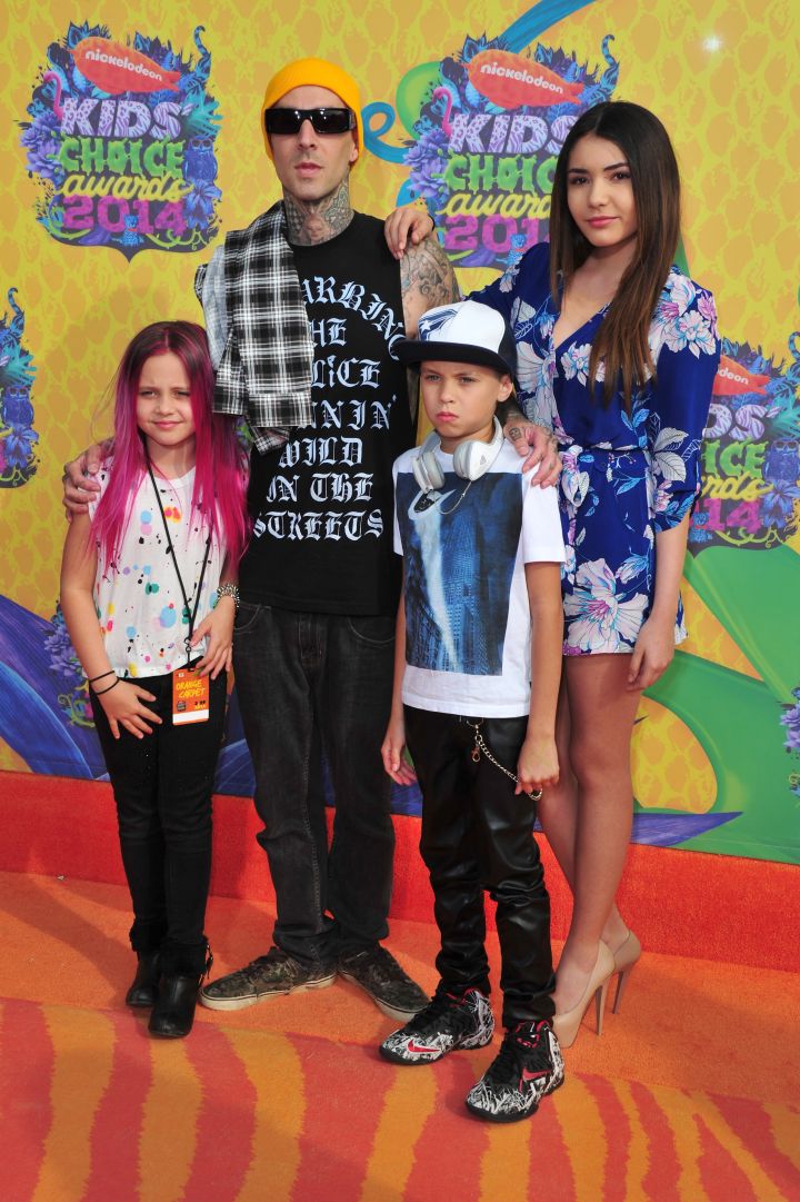 Travis Barker and family are rock on for the Nickelodeon Kids’ Choice Awards