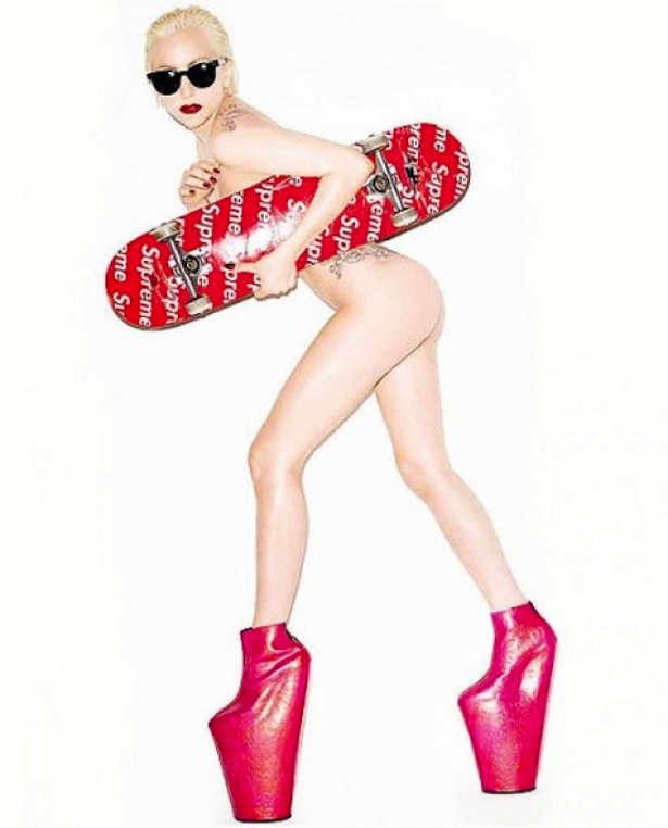 Lady Gaga Supremely Bare.