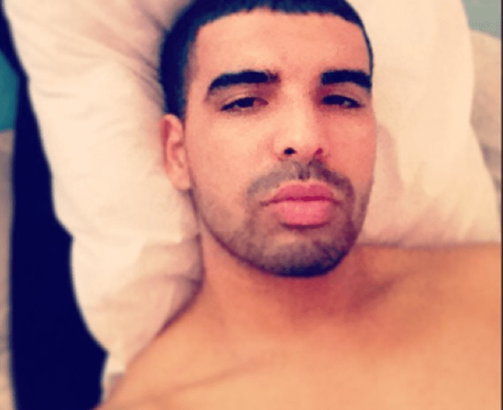 Shirtless In Bed Selfie