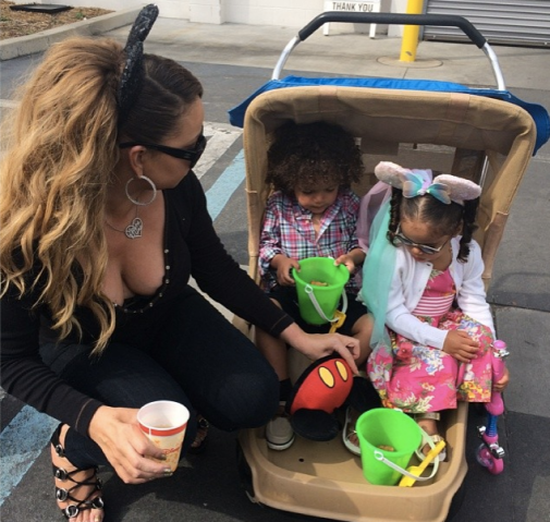 Mariah Carey dem babies Disneyland