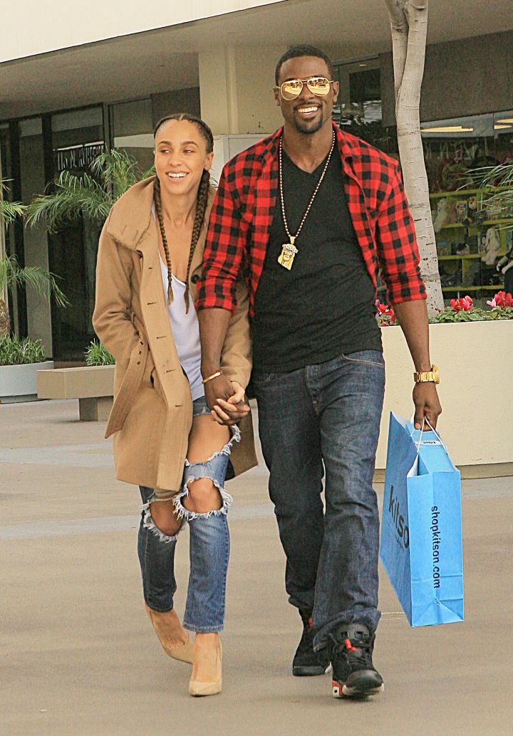Lance Gross and his girlfriend Rebecca Jefferson hit Beverly Hills for some retail therapy.