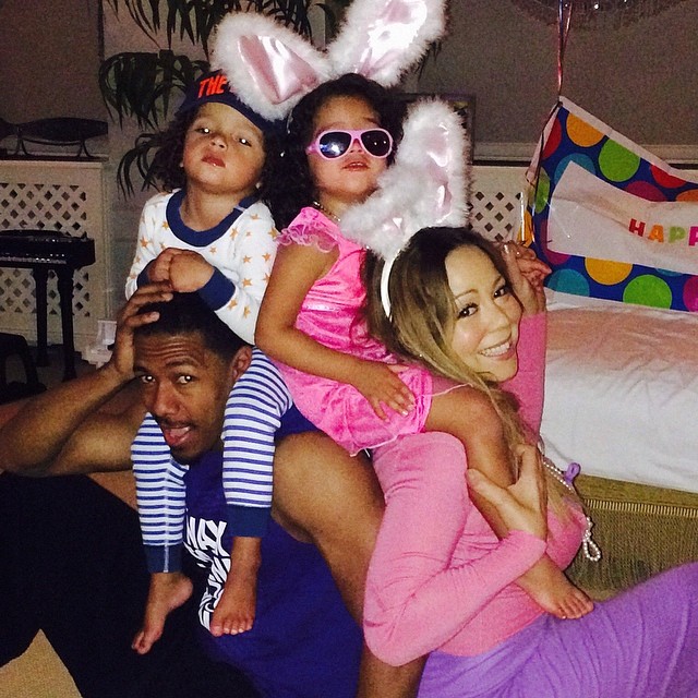 Mariah Carey and Nick Cannon’s twins Moroccan and Monroe.