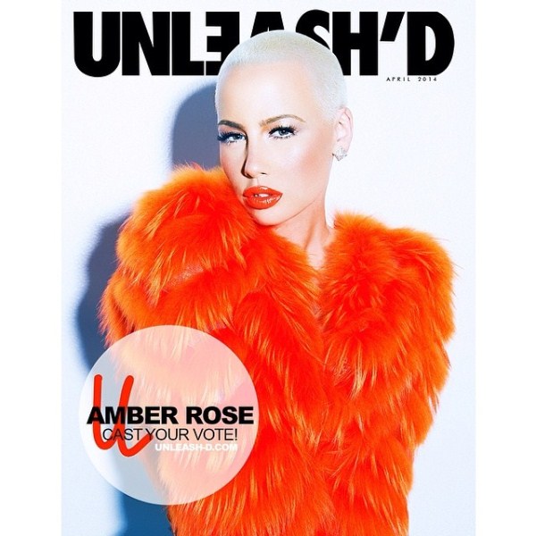 She boasted full lips and her signature bleached baldy for Unleash’d.
