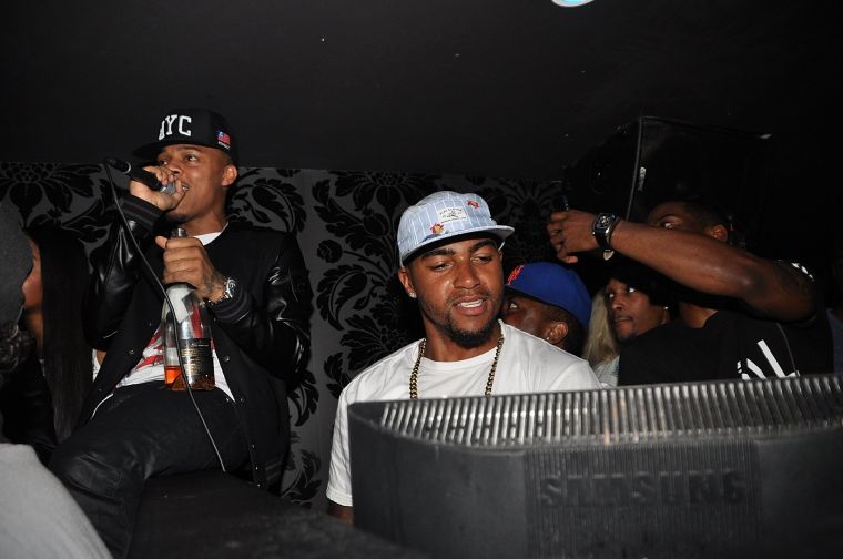 Bow Wow and DeSean Jackson take the mic.